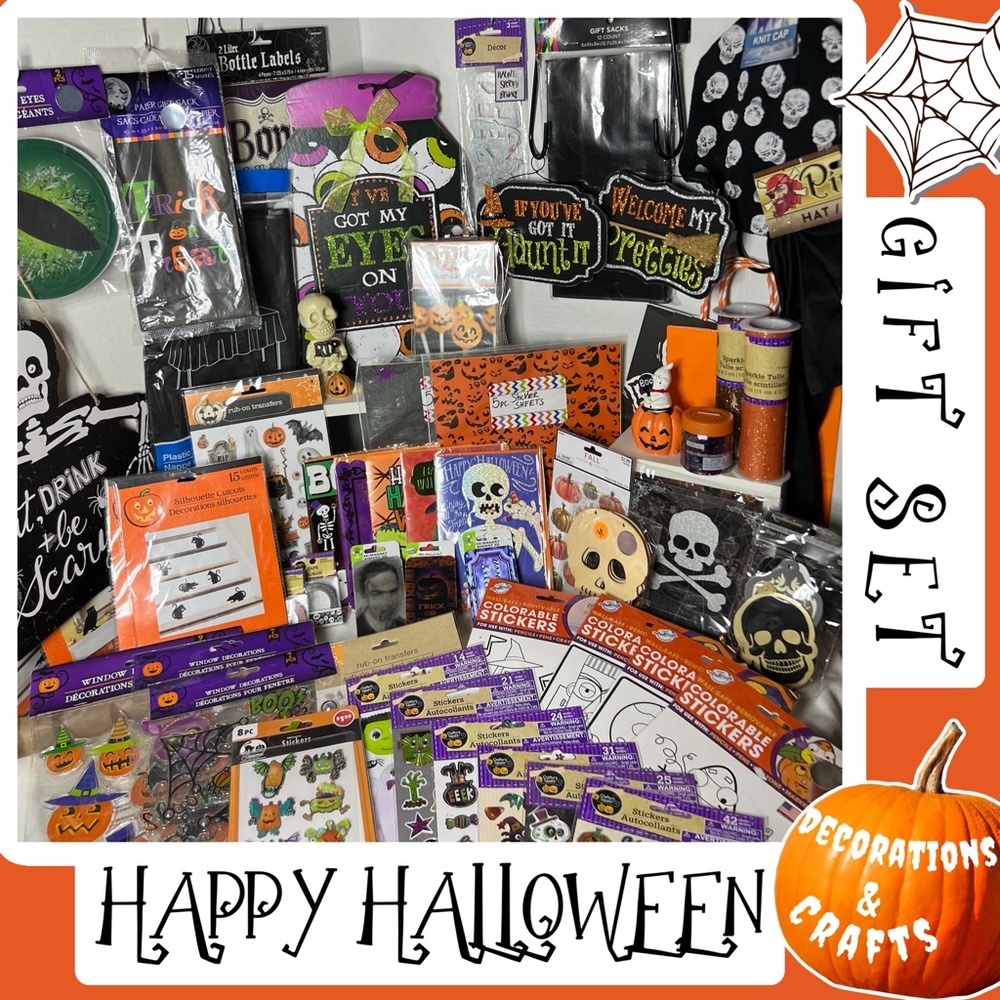 HAPPY HALLOWEEN DECORATION & CRAFT GIFT SET